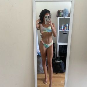 Dippin Daisys tie dye velvet bikini